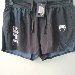 UFC VENUM Women's Authentic Fight Week Black Shorts (Large) NWT